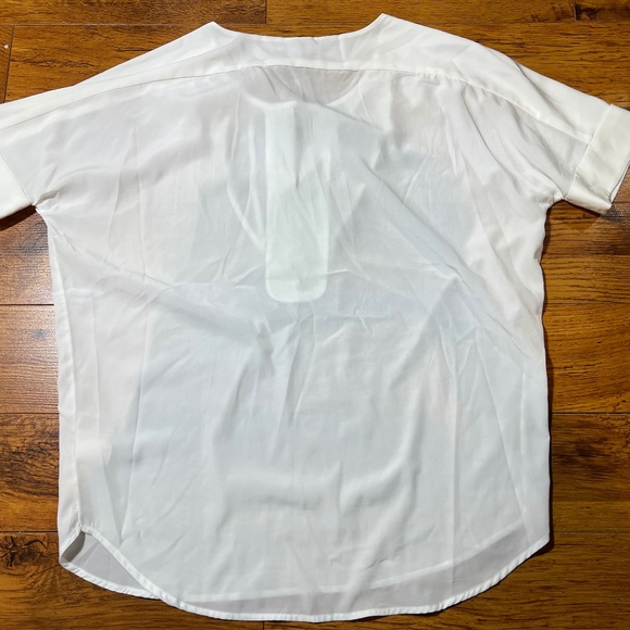 GAP Short Sleeve Dolman Henley Top - Optic White Size XS - Picture 4 of 5